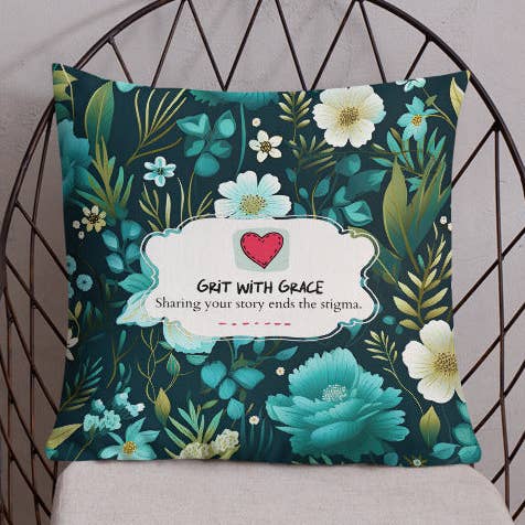 Botanisches Zierkissen für Blumenliebhaber für den Großhandel von Grit with Grace, LLC