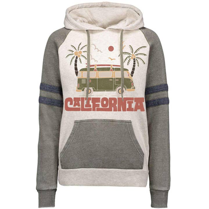 Cali Van Varsity Hoodie for wholesale by State Bliss