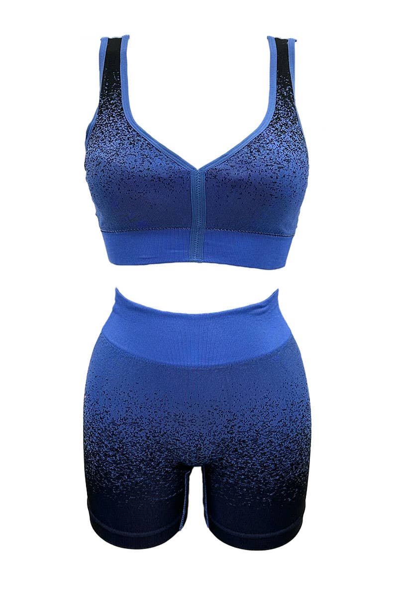 Assorted Bicolor Sport Comfort Bra + Cyclist Set/T33102 for wholesale on Faire6