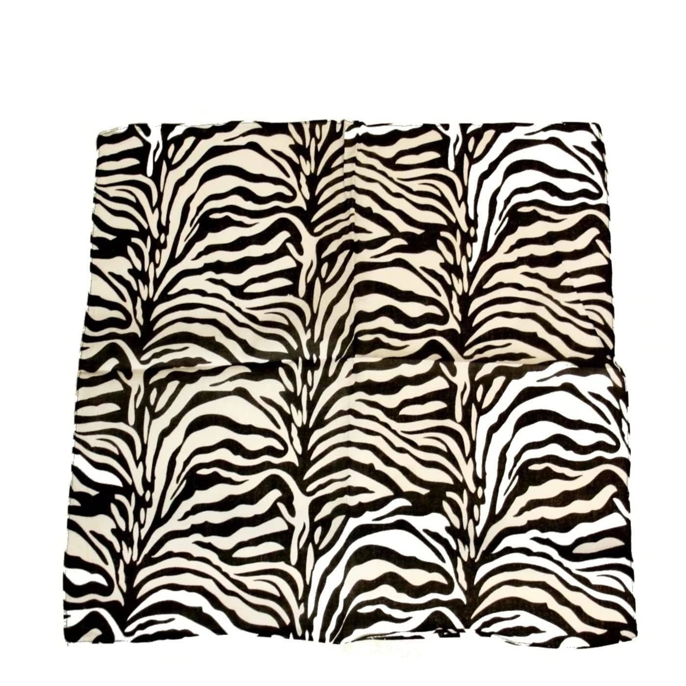 Topkids Accessories – wholesale Scarf – Women's – Hair Bandanas for Women Head Scarf Headbands Ladies Cotton Square Scarves Paisley Floral Camouflage Animal Print Leopard Tiger Neckerchief13