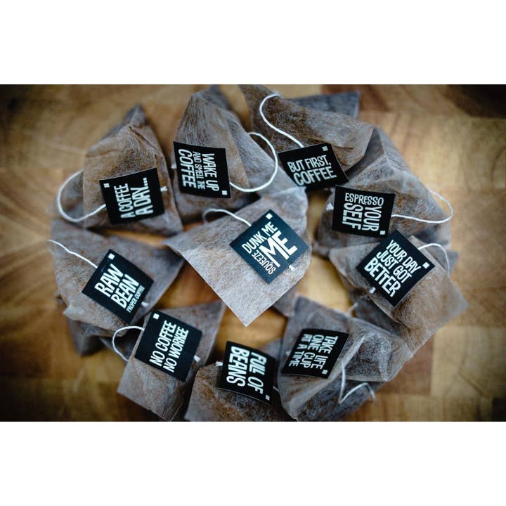 Raw Bean Coffee - Wholesale Ground Coffee - Deliciously Dark - Coffee Bean Bags x 10
