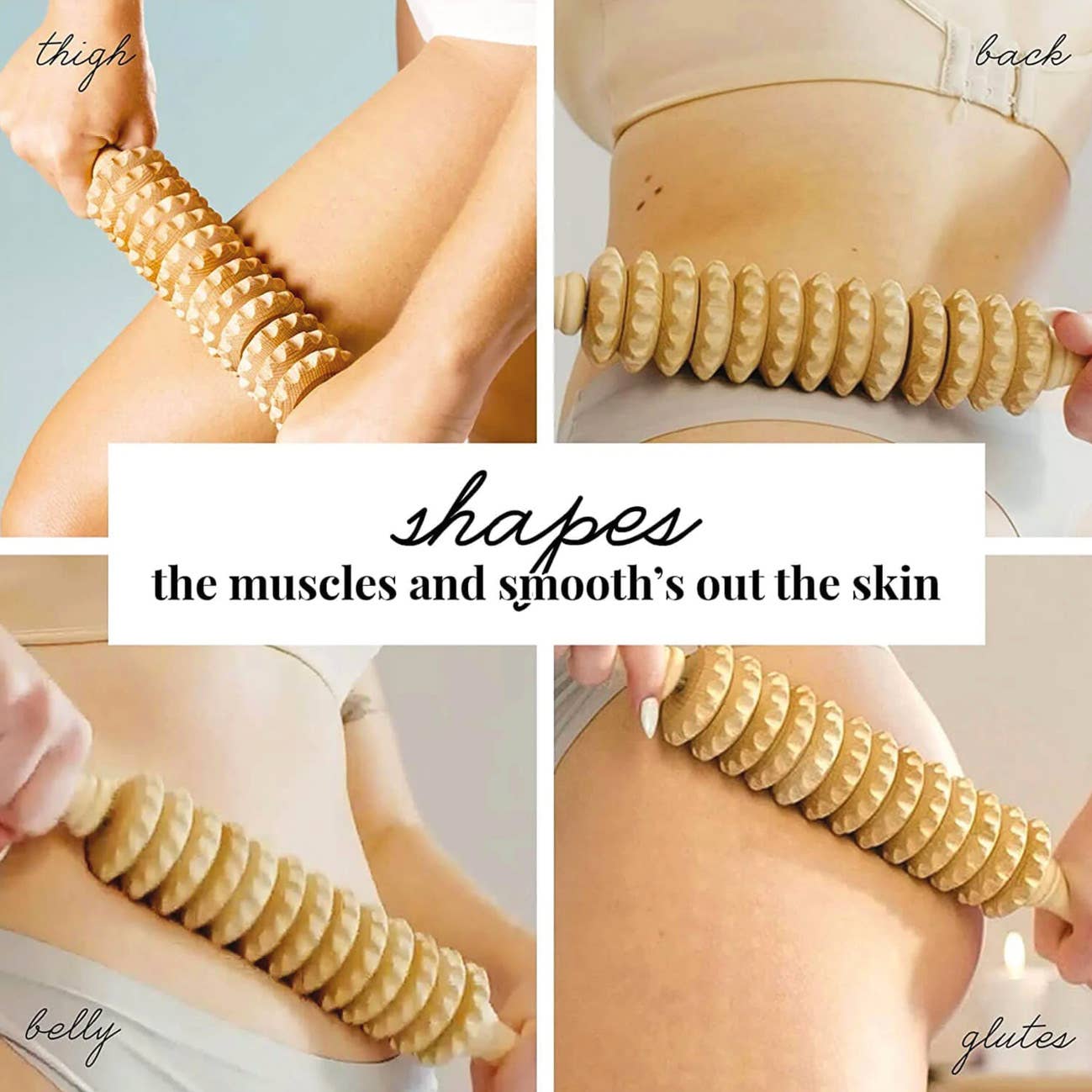Tuuli GmbH - Wholesale Body Massager - Wooden Cellulite Massage Roller Tool Brush Massager Leg Body1