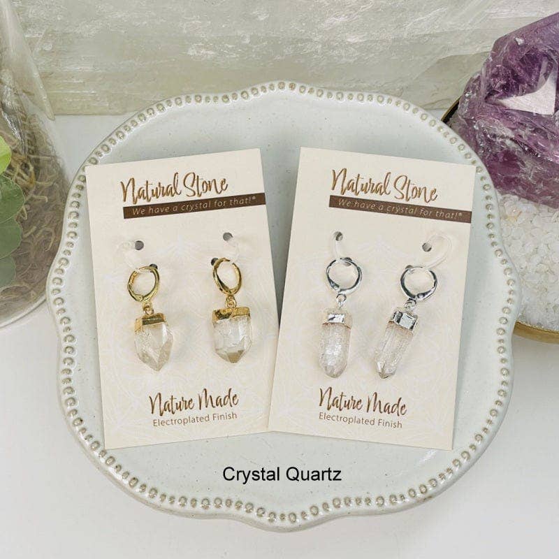 Rock Paradise - Wholesale Dangle Earrings - Crystal Natural Stone Earrings - Assorted Stones -9