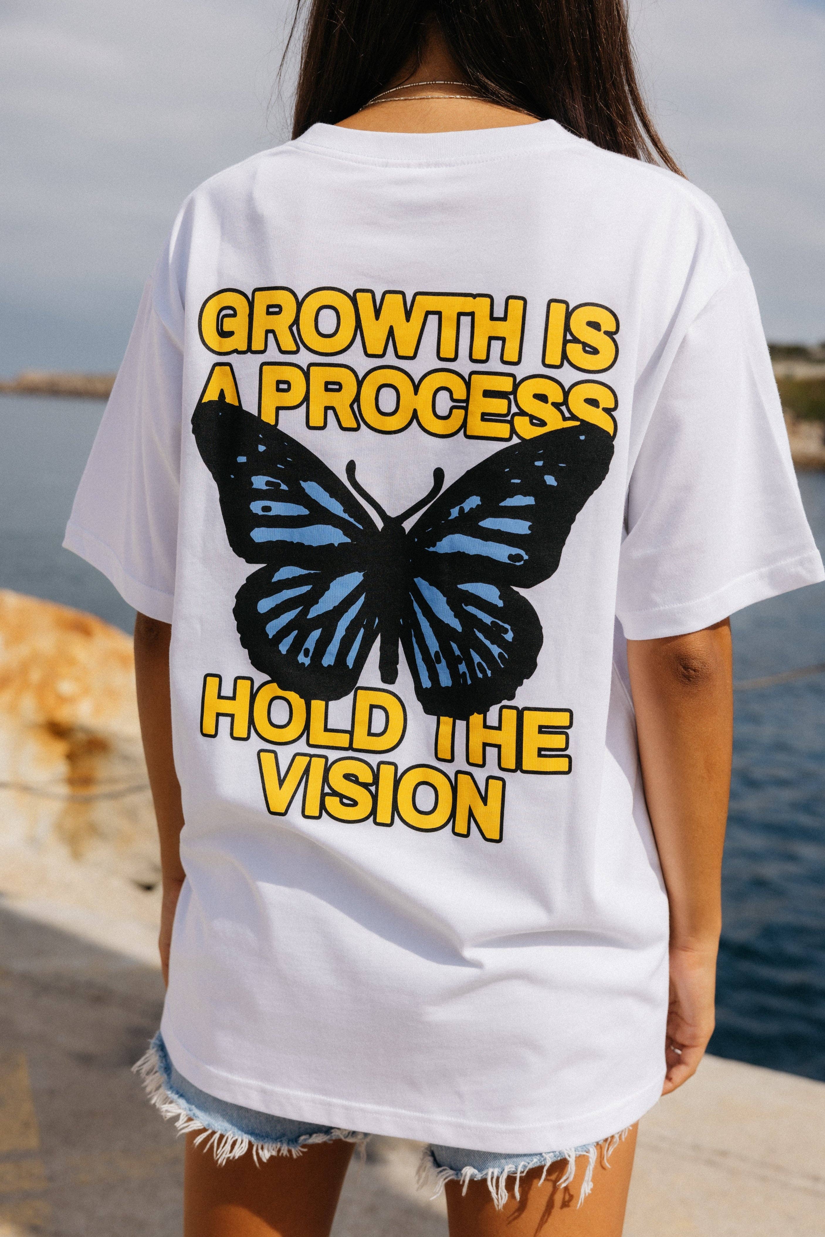 NWHR - Wholesale Screen Printed T-Shirt - Unisex - Butterfly white T-shirt - Organic Cotton3