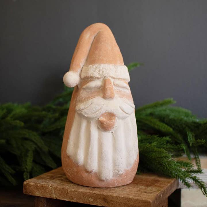 Multi IVORY AND TERRACOTTA SANTA  for wholesale on Faire0