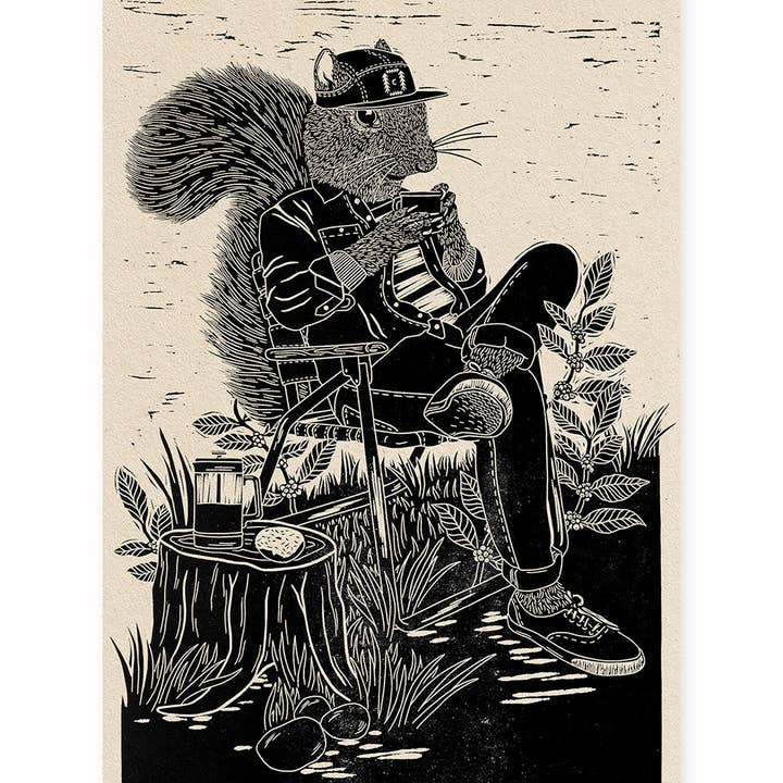 Eekhoorn print voor wholesale door Woosah Outfitters