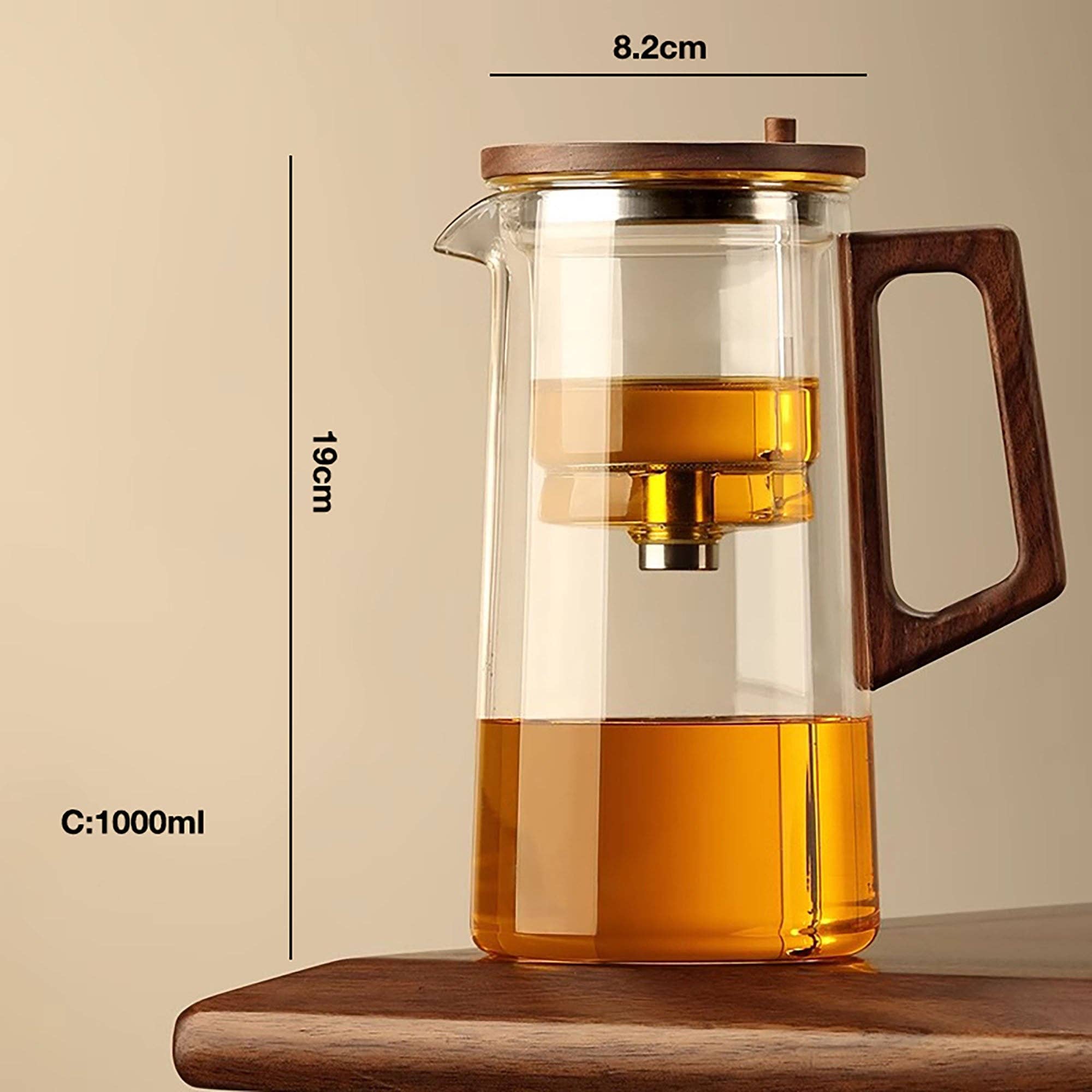 MinoCraft - Vendita all'ingrosso Teiere - Teiera in vetro con funzione di controllo del tempo di infusione2