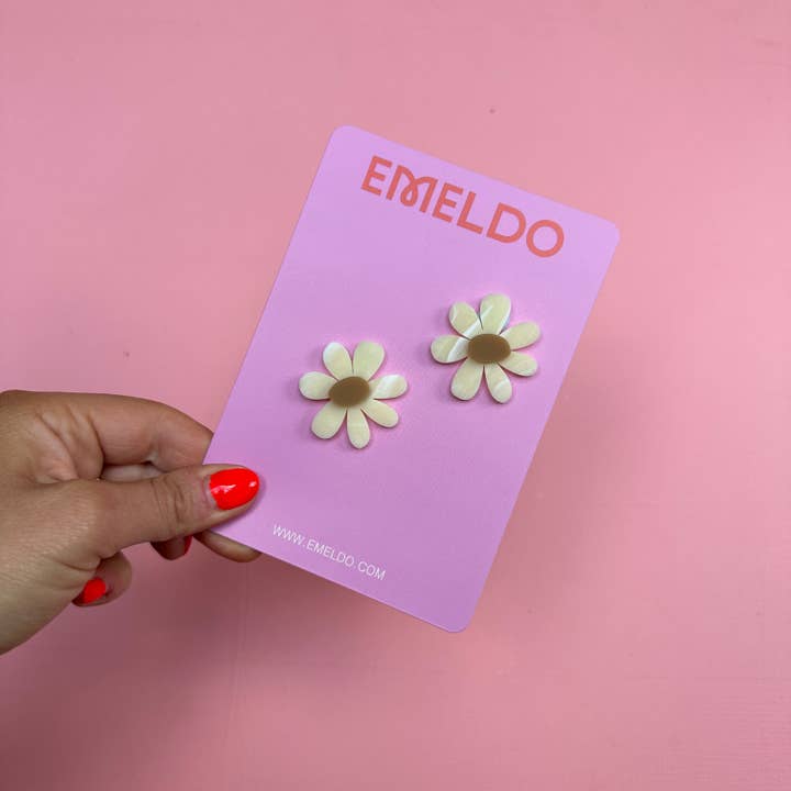 Emeldo - Wholesale Dangle Earrings - Estelle Flower Earrings // select colour2