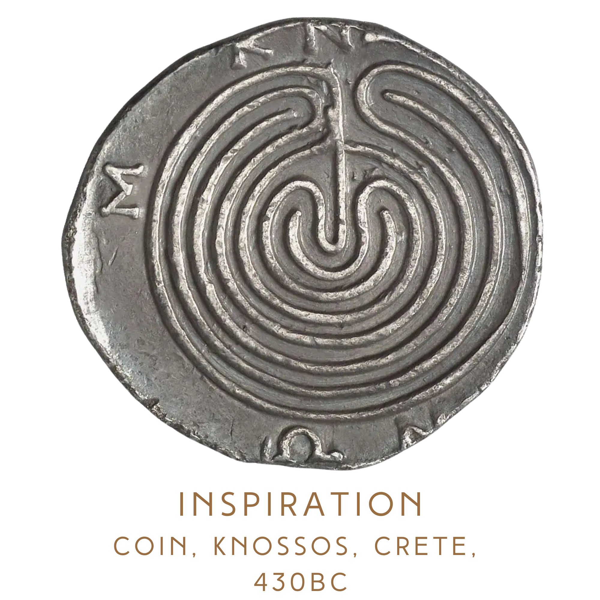 Vis a Vis Jewelry - Wholesale Individual Charm/Pendant - Circular Labyrinth of Knossos Pendant7
