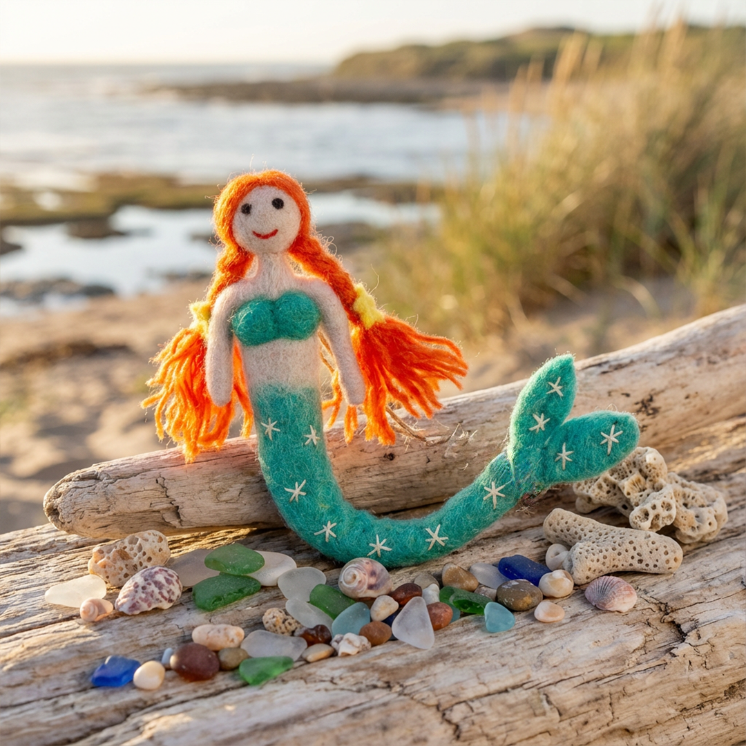 Felt So Good - Wholesale Ornament - Handmade Felt Magical Mermaids Hanging Decorations11