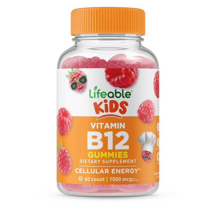 Lifeable - Wholesale Oral Supplement/Vitamin - Lifeable - Vitamin B12 for Kids for Energy and Mood 60 ct