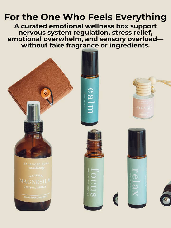 For the One Who Feels Everything Emotional Wellness Box for wholesale by Balanced Home Apothecary