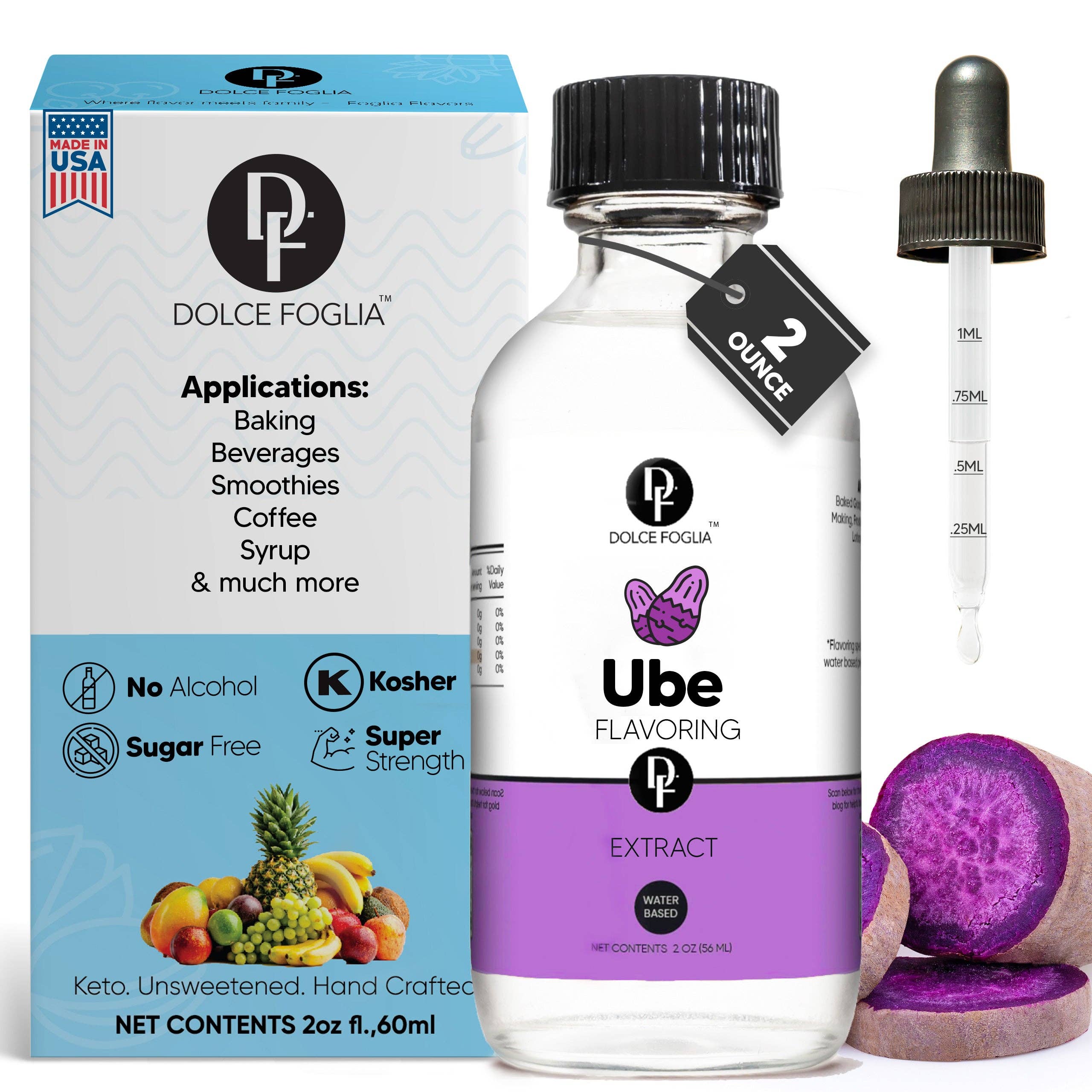 Dolce Flav – wholesale Vanilj- och fruktextrakt – Klar Ube-extrakt0