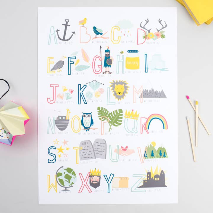Ooh I Iike that Design – wholesale Art print – Bible Alphabet Poster Print