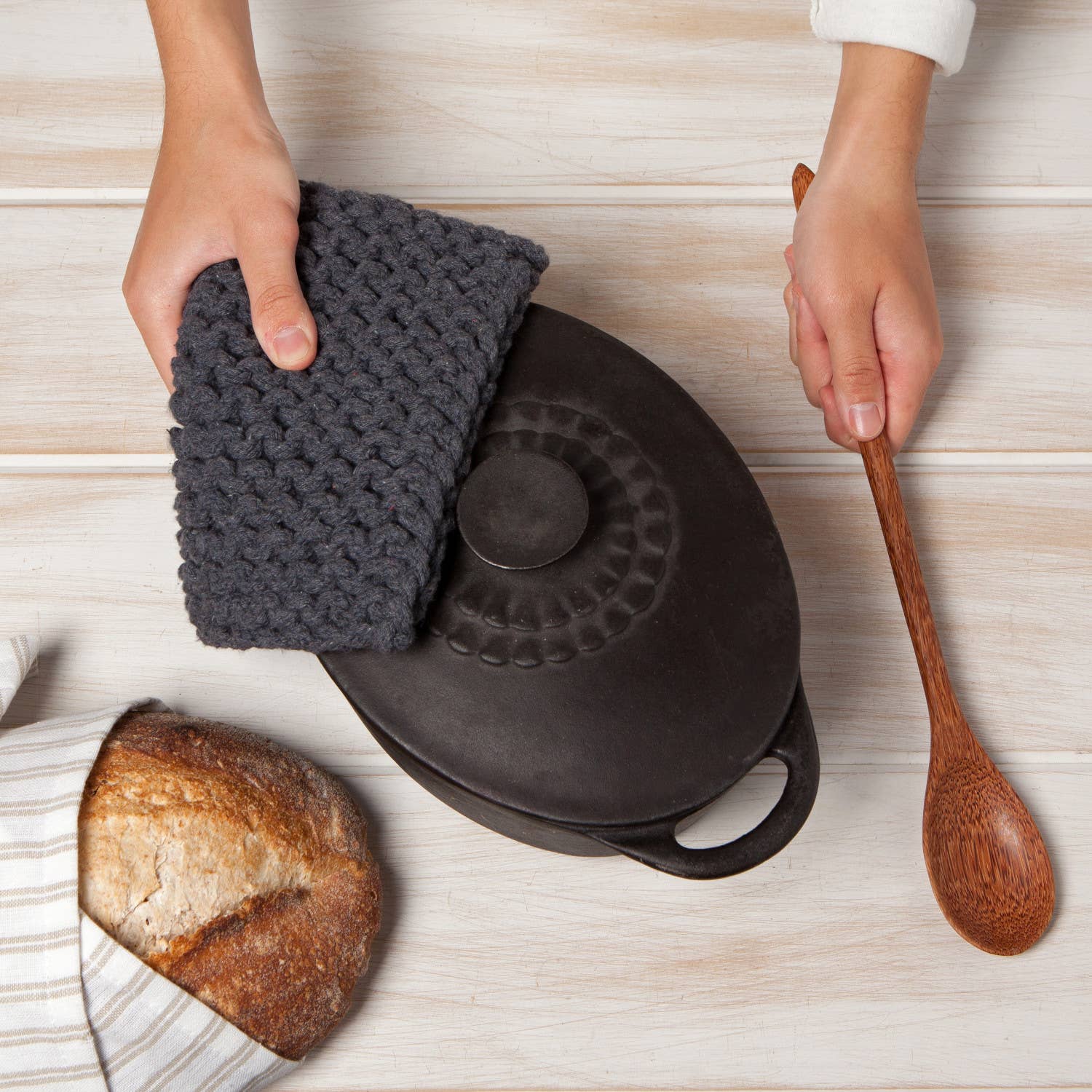 Danica Heirloom - Wholesale Oven Mitt/Pot Holder - Shadow Knit Potholder2