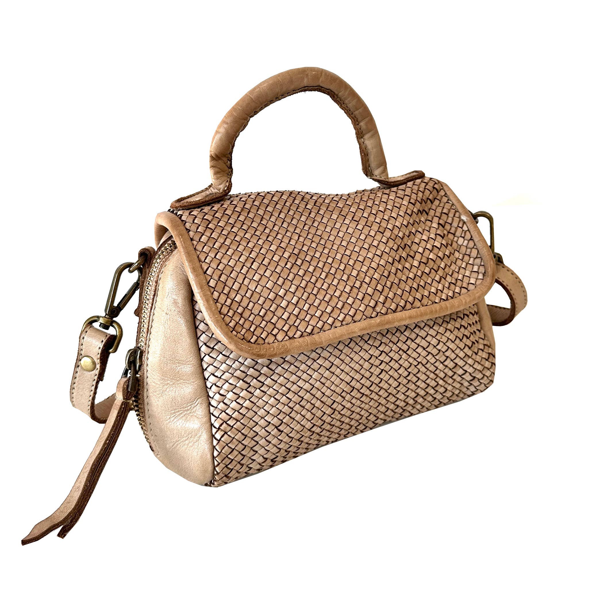 Bolsa Nova Handbags - Wholesale Crossbody Bag - Women's - Lily Woven Leather Minibag11