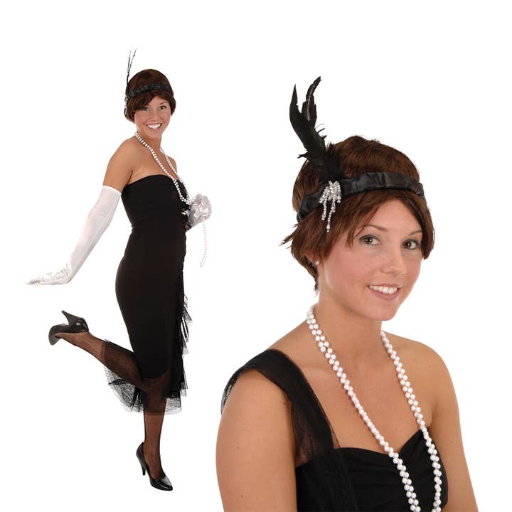 Flapper Headband, black; one size fits most and other Purchase Wholesale flapper headband. Free Returns & Net 60 Terms on Faire trending on Faire.