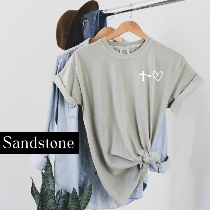 Faith & Life Christian Brands - Wholesale Screen Printed T-Shirt - Women's - Jesus Has My Back Comfort Colors Heavyweight T-Shirt