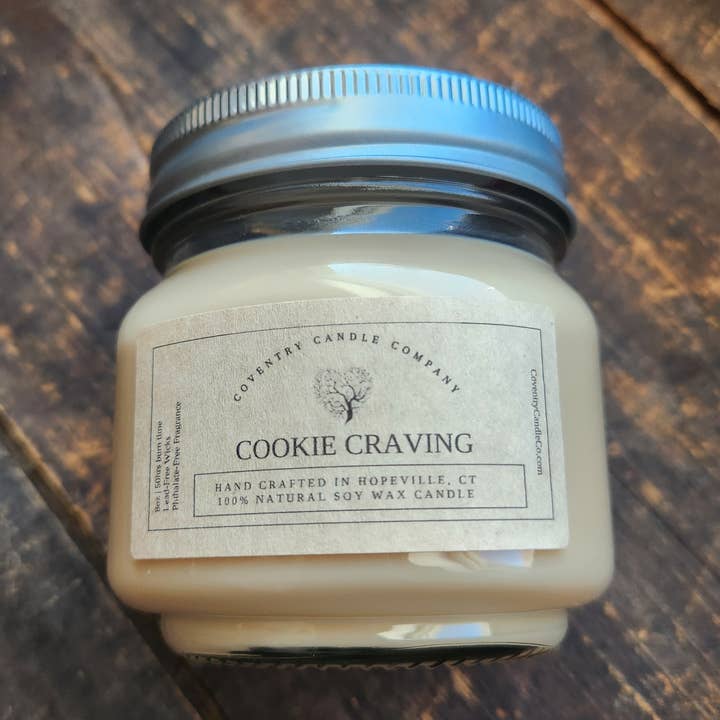Cookie Craving 8oz soy candle for wholesale by Coventry Candle Company