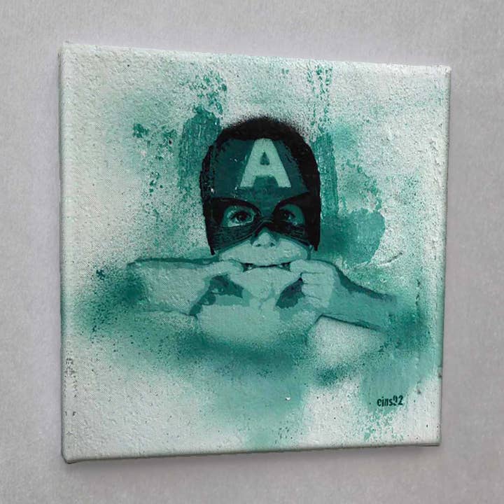 Impression sur toile #01541 boy street art pour la vente par Eicie