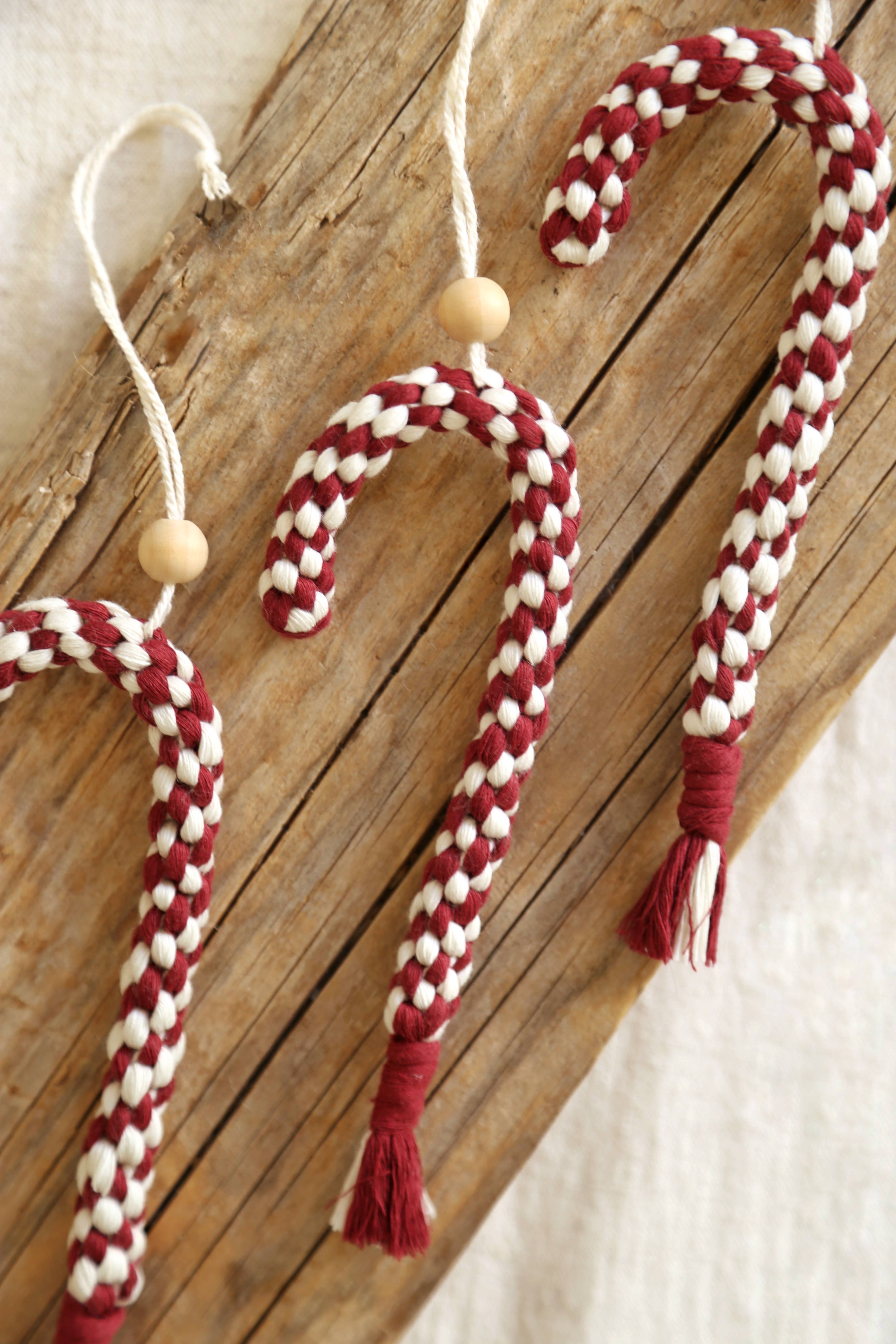The Frenchie Knot – wholesale Ornament – Christmas Ornament - Candy Cane3