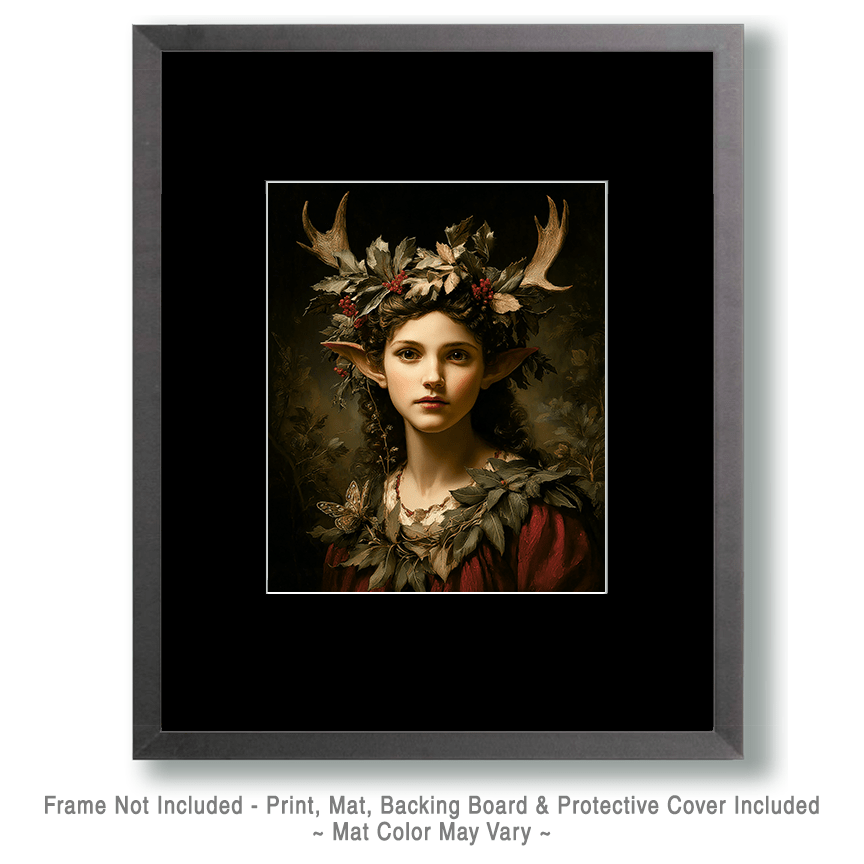 Mowbi - Wholesale Art Print - Young Wendigo Fairy - Fairies Art Print - 8"x10" Artwork1