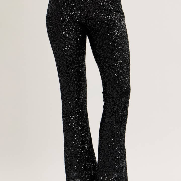 STATEMENT MOMENT HÖG MIDJA PALJETT FIT OCH FLARE BYXOR för wholesale av idem ditto