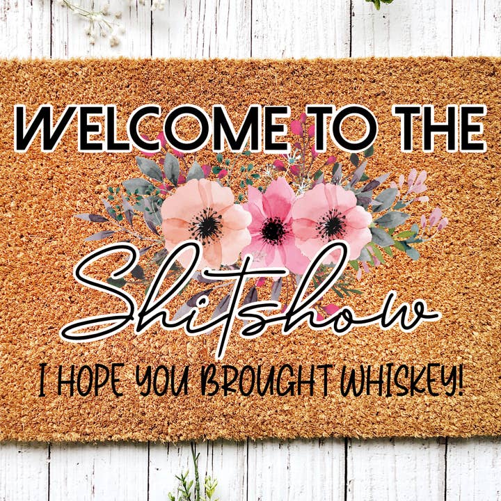 Zerbino divertente, zerbino in fibra di cocco, tappetino di benvenuto, regalo per l'inaugurazione della casa. per la vendita all'ingrosso da parte di DecoExchange