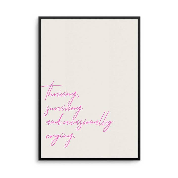 Trivsel Overlevelse Print for engroshandel hos D'LUXE PRINTS