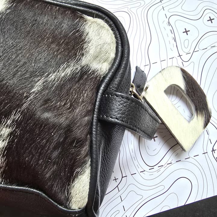Ranchers Closet - Wholesale Toiletry Bag - Men's - Leather Cowhide Toiletry Bag - Groomsmen Gift - Shaving Kit4