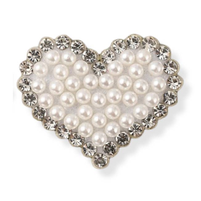 Perlenherz-Aufnäher für den Großhandel von The Charm Bar Company
