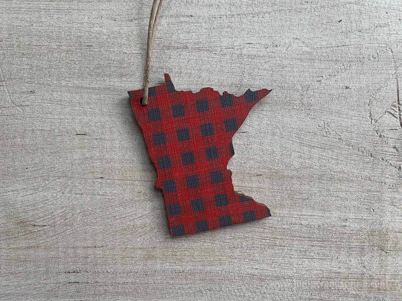Juniper & Spruce - Wholesale Ornament - Minnesota Buffalo Plaid Ornament0