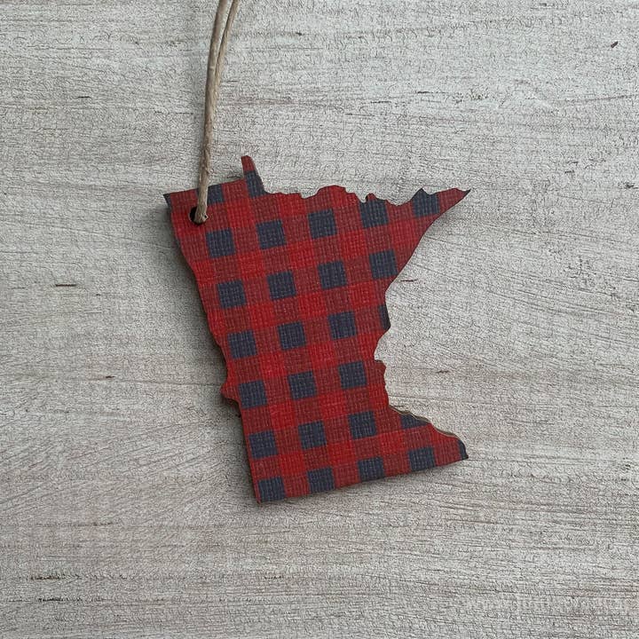 Juniper & Spruce - Vente Objets de décoration - Ornement à carreaux Buffalo du Minnesota