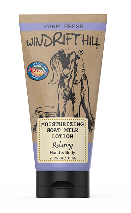 Windrift Hill Goat Milk Skincare - Vendita all'ingrosso Lozioni per mani e corpo - Lozione lenitiva al latte di capra - tubo | confezione da 68