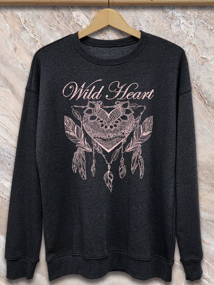SPT-SS-219_Wild Heart - Chandail à capuchon pour la vente par SP Tops, Inc.