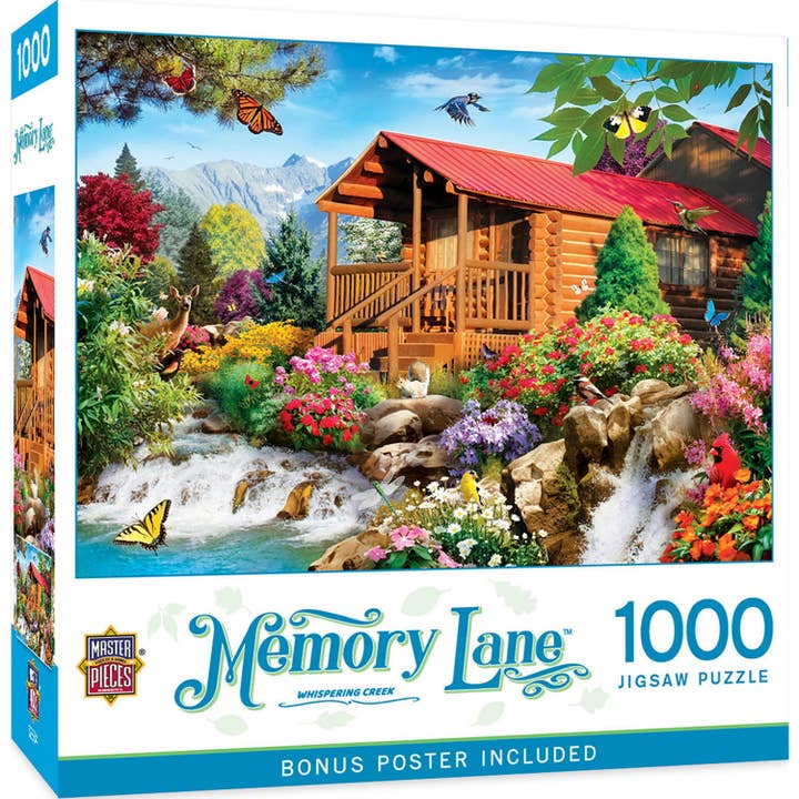Memory Lane - Whispering Creek 1000 Piece Jigsaw Puzzle for wholesale by Masterpieces Puzzles