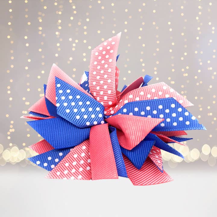 Chicky Chicky Bling Bling - Wholesale Hair Bow - Kids - Girls Small Pom Pom Hair Bow