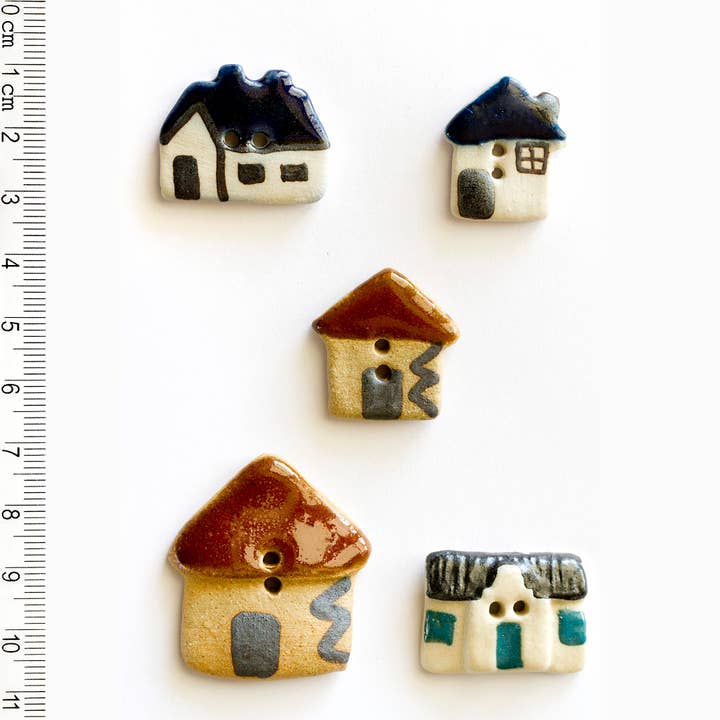Handmade House Sewing Buttons for wholesale by Incomparable Buttons