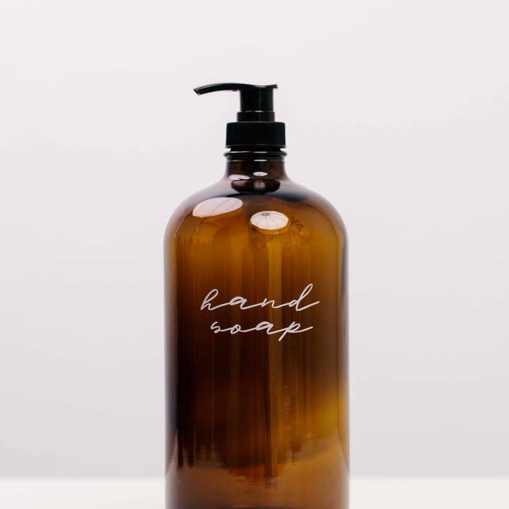 THELIFESTYLEDCO - Wholesale Soap Dispenser - Glass Amber Liquid Pumps1