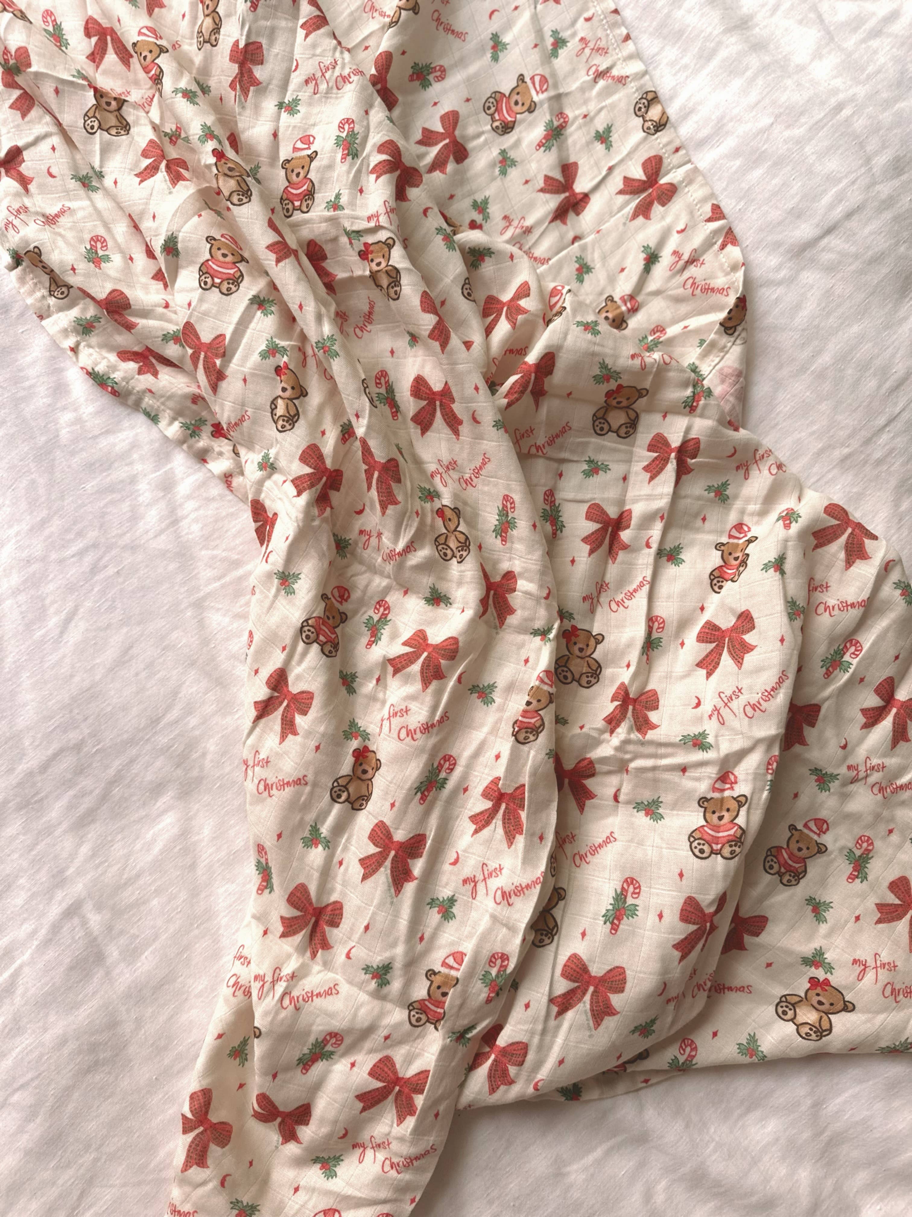 the name nest - Wholesale Swaddle - Baby - My first Christmas - baby swaddle wrap2