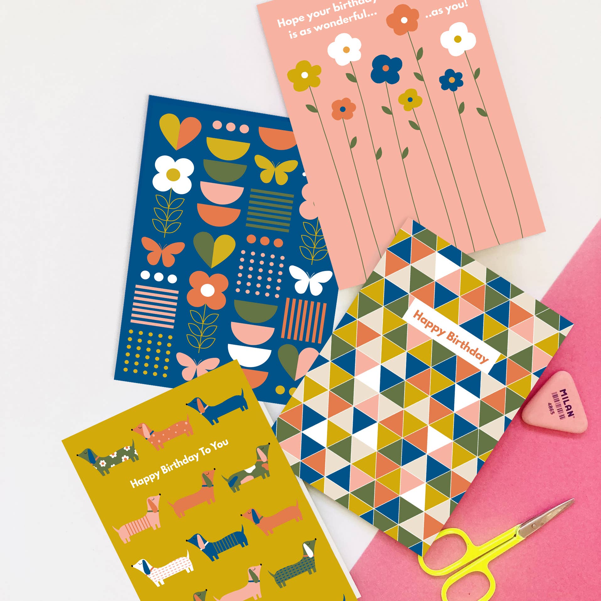 Happy Street - Vente Cartes d'anniversaire - Carte d'anniversaire chiens1