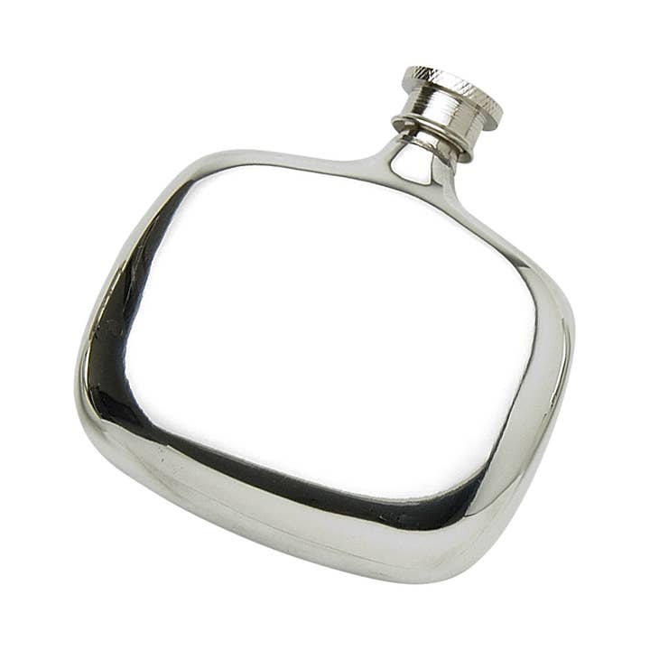 Corbell Silver - Wholesale Flask - Art Nouveau English Pewter Bottle Flask. SKU #: EB36614.1