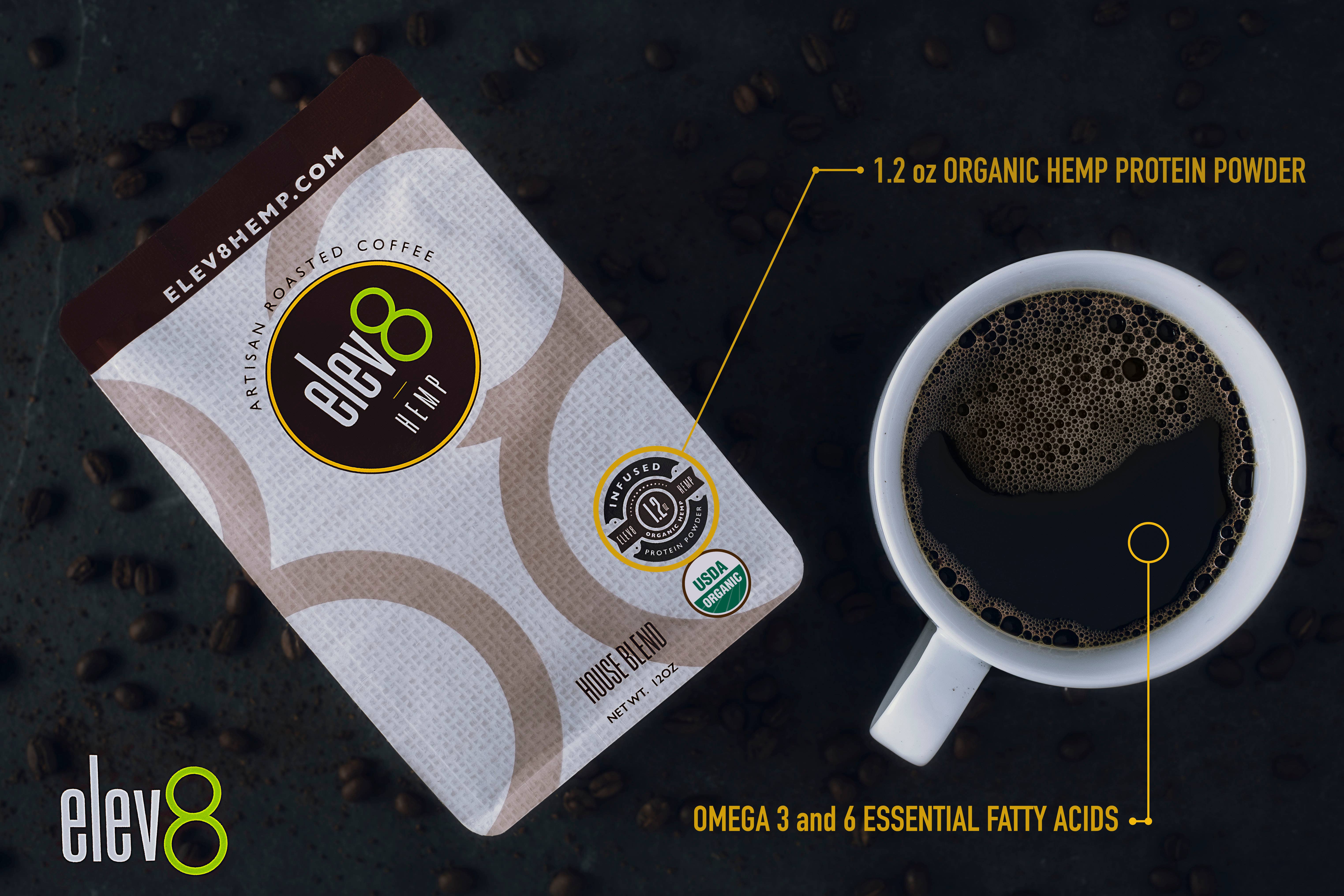 Elev8 Hemp – wholesale Ground coffee – Elev8 Hemp Organic Coffee - 6 Flavors3