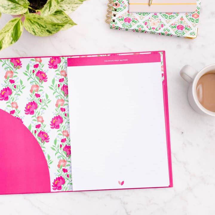 Peony Blooms Padfolio for wholesale by Cultivate What Matters