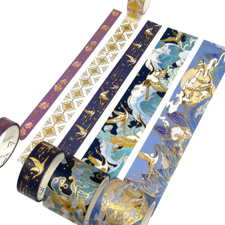 Wrapables.com - Wholesale Washi Tape - Wrapables Decorative Gold Foil Washi Tape and Sticker Set73
