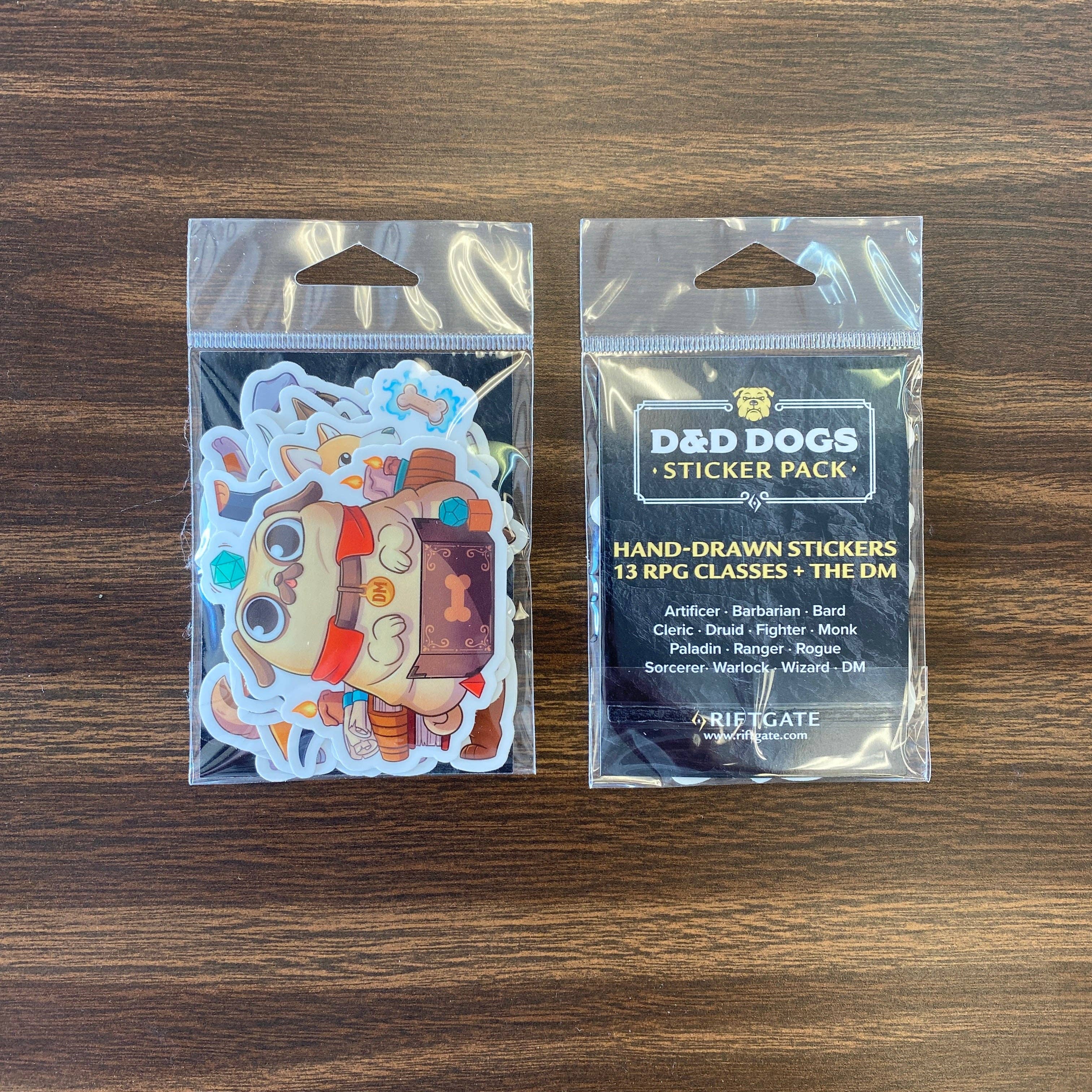 Riftgate - Wholesale Sticker - D&D Dogs Sticker Pack1