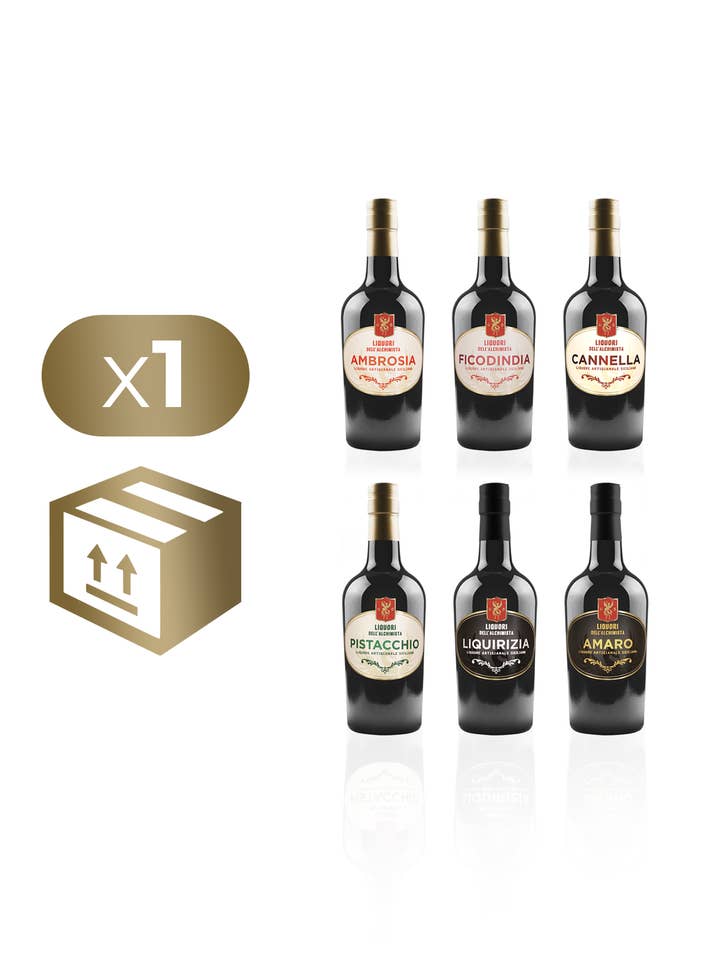 LIQUORI DELL'ALCHIMISTA - CASSA MISTA 50CL per la vendita all'ingrosso da parte di Liquori dell'Alchimista