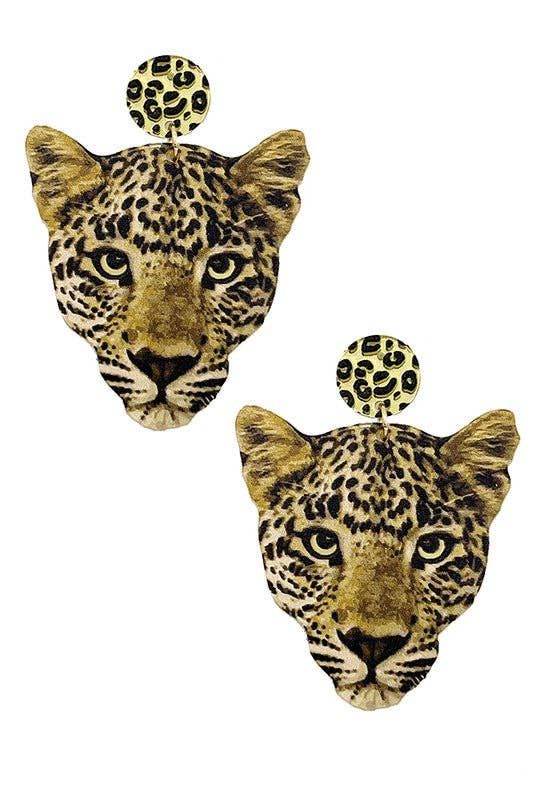As Shown Leopard Drop Earring for wholesale on Faire