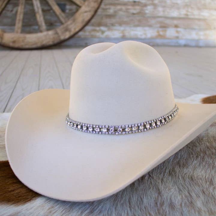 Willow Lane Hat Co. – wholesale Hat accessory – Women's – Rhinestone Bling Hat Band - The Monroe
