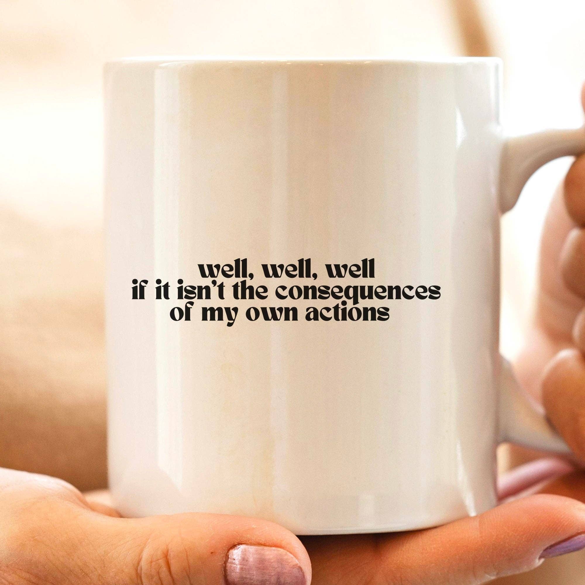 Sticker Bull – Engroshandel Kaffekrus – Konsekvenser af mine egne handlinger 11 oz kaffekrus1